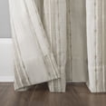 thumbnail image 4 of Archaeo Slub Texture Stripe Cotton Curtain, 52"W X 84"L, Linen/White, 4 of 7