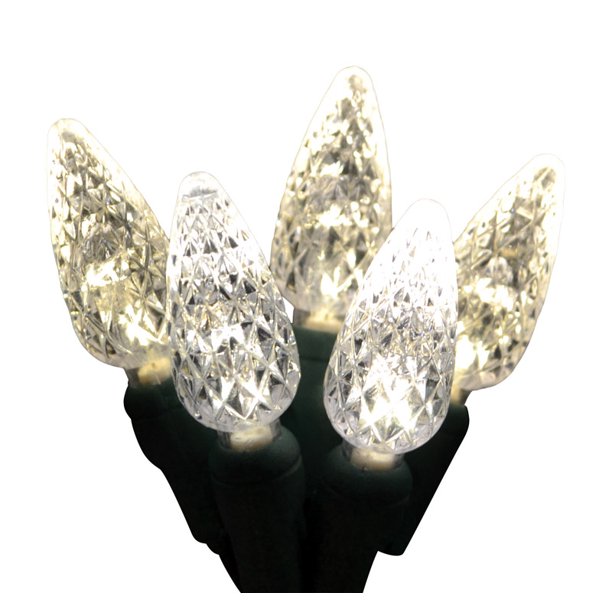 Celebrations Platinum LED C6 Commercial Light Set Warm White 50 lights