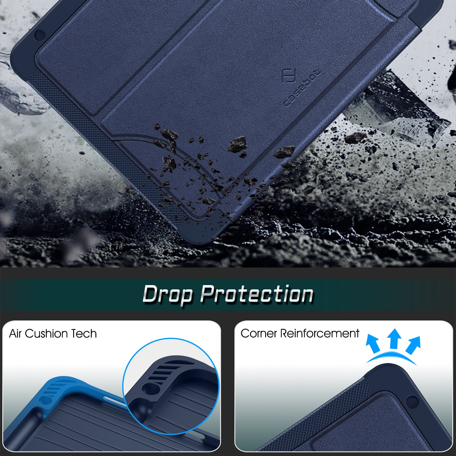 Fintie Case for iPad Air 11-inch M3 (2025) / M2 (2024), iPad Air 5th (2022) / 4th Generation (2020) 10.9 Inch - Magnetic Stand Multi-viewing Angle Soft TPU Cover with Pencil Holder