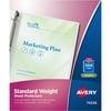 Avery Semi-Clear Standard Weight Sheet Protectors, Top Load, Polypropylene, 100 Document Protectors (75536)