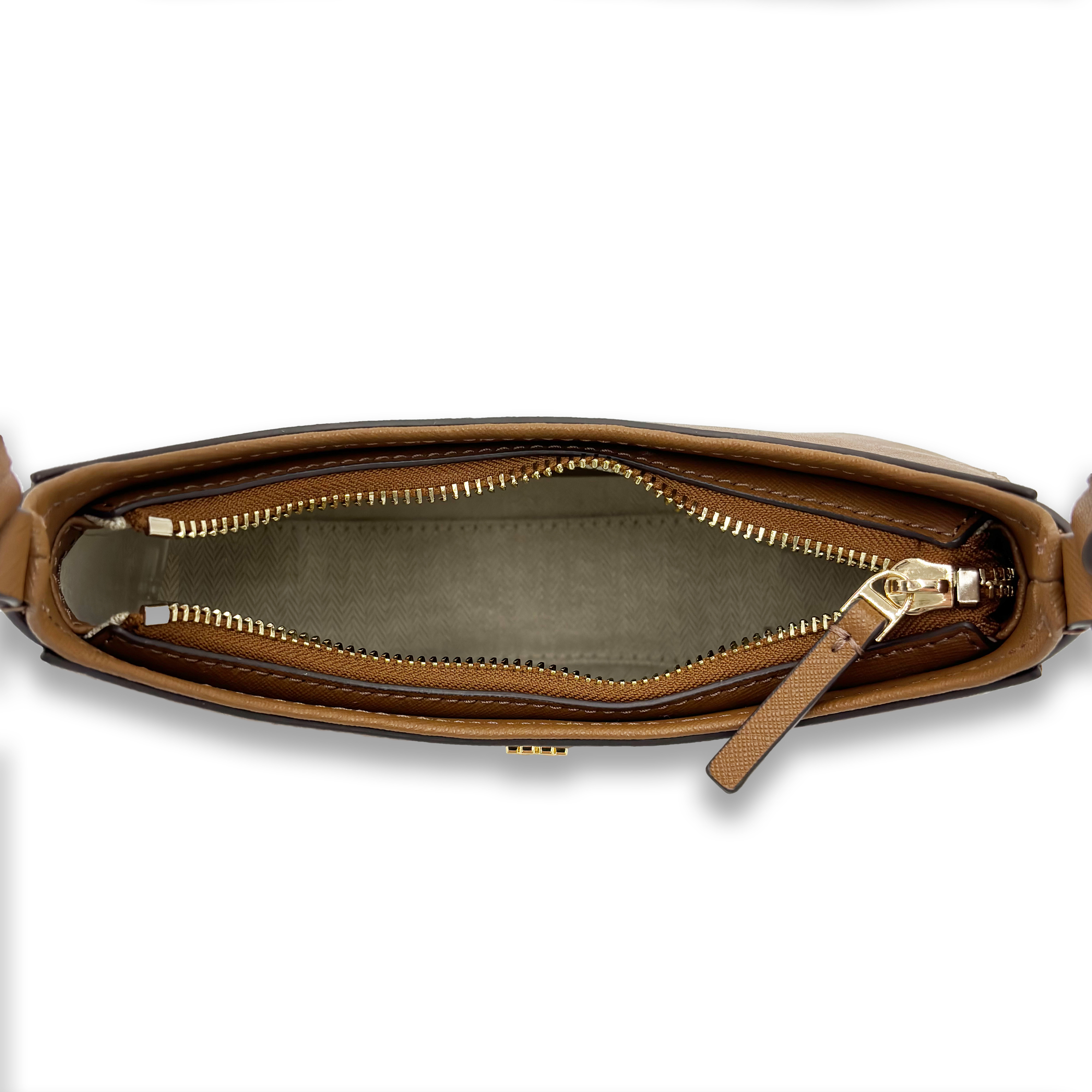 Tory Burch 150258 Emerson Moose Brown Saffiano Leather With  display picture 1