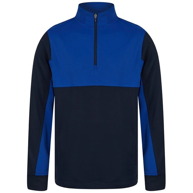 Finden & Hales Mens Colour Block Quarter Zip Tracksuit Top