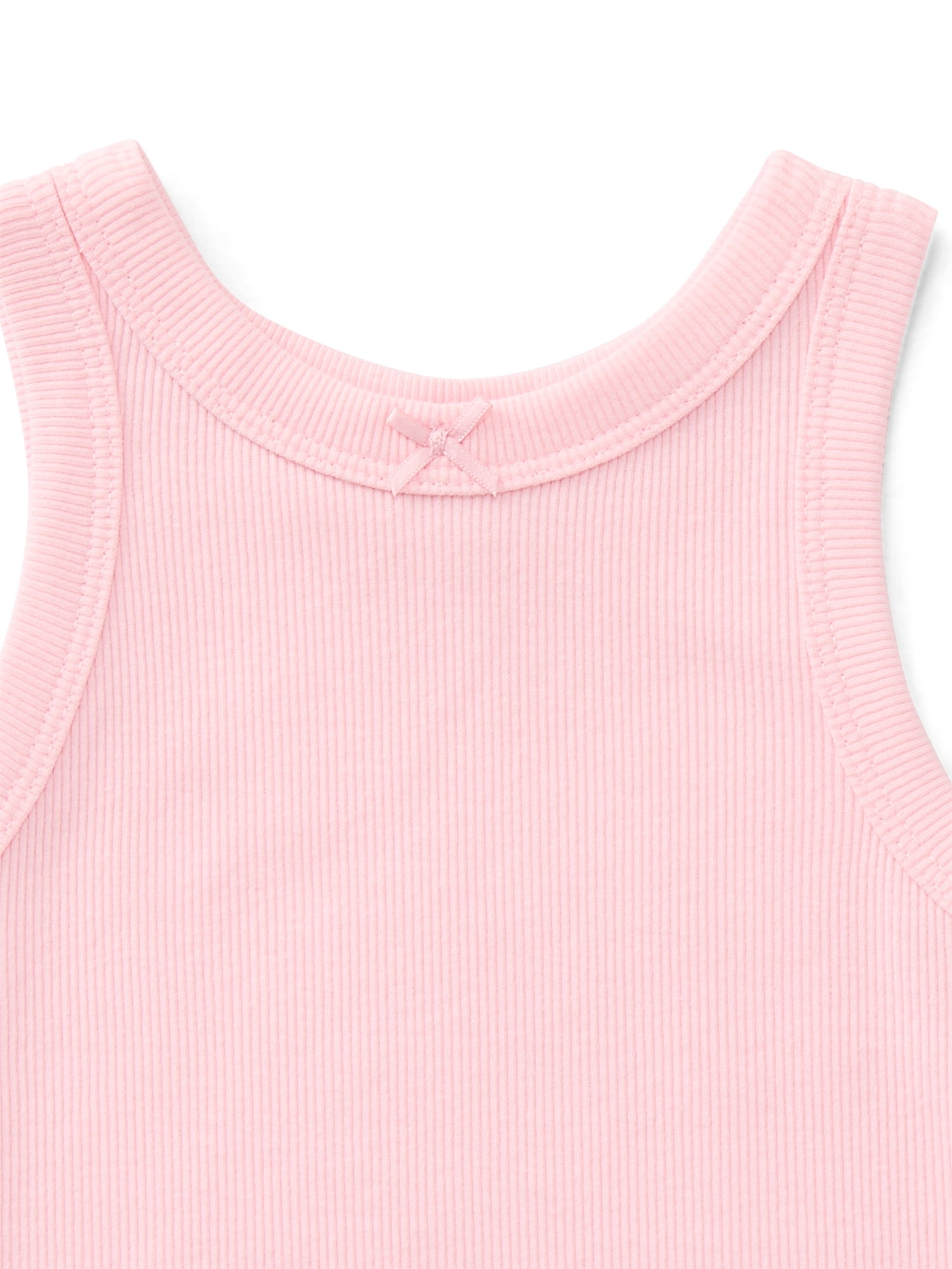 Wonder Nation Toddler Girls Ribbed Tank Top, 2-Pack, Sizes 18M-5T