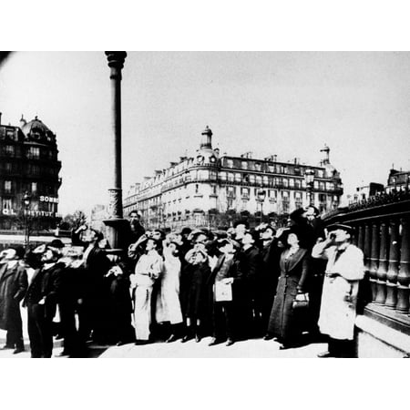 Atget Eclipse 1912 Nparisians Watching The Solar Eclipse At Place De La Bastille April 1912 Photograph By Eugene Atget (1856-1927) Poster Print by Granger (Best Place To See The Solar Eclipse In Kansas)