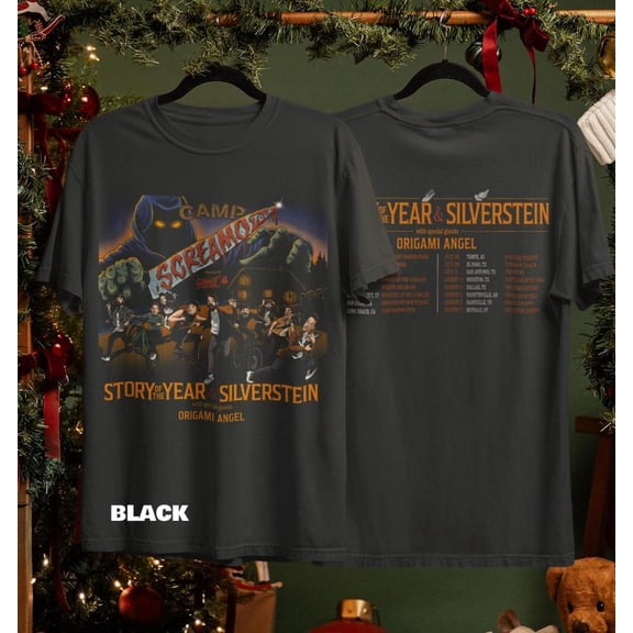Silverstein Story of the Year Tour Shirt 2026, Camp Screamo T-shirt