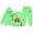 Green, variant on WMQPNNS Girls Sweatsuit Set 2 Piece Outfits Boys Oversized Sweatshirt and Baggy Sweatpants with Pockets Tracksuit Set(Size 10-11 Years, Hot Pink)