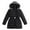 Black, variant on XEGLSBU Girls Coats Size 14 16 Winter Girls Winter Down Padded Coat Warm Thickened Lined Hooded Jacket Outerwear for Cold Weather Fashion Toddler Girls' Outerwear Jackets & Coats White Size 8-9 Years