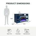 thumbnail image 5 of Lumina Fireplace TV Stand for TVs up to 48", Navy, 5 of 9