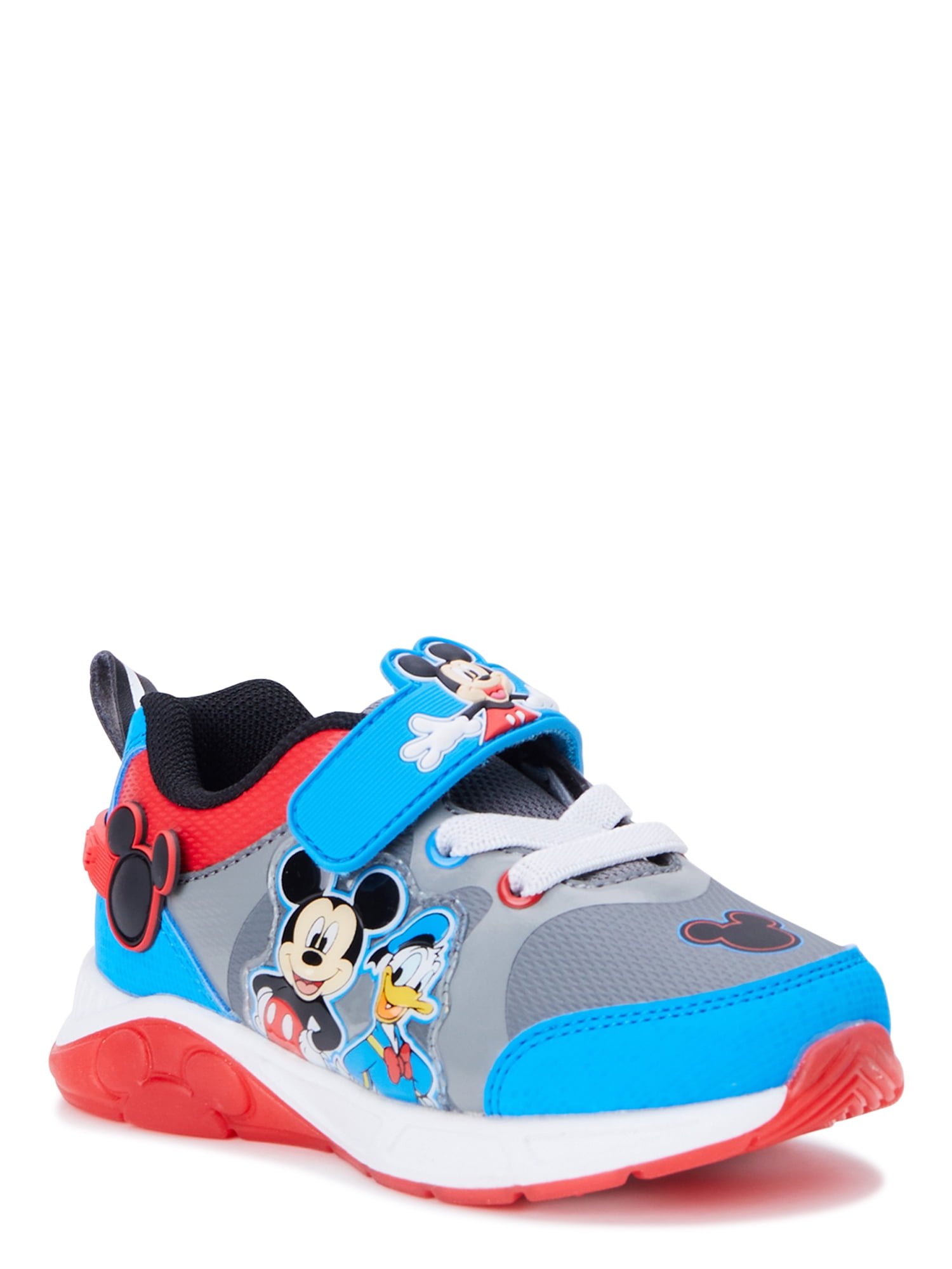 Mickey Mouse Toddler Boys Light Up Athletic Sneakers, Sizes 7-12