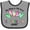 Heather and Black, variant on Inktastic My Mom is the Best Counselor Ever Boys or Girls Baby Bib
