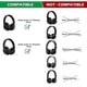 thumbnail image 2 of Piezas de repuesto para reparación de diadema superior para Beats Studio 2,0 con cable (hy), 2 of 5