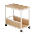 thumbnail image 3 of BELOVING Computer Host Stand PC Case Rack Wood for Home Office Rolling Cart with Caster Wheels Computer Tower Shelf PC Stand for Floor White frame L, 3 of 8