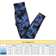thumbnail image 3 of Mujer Yoga Pantalones Seamless Tie Dye Casual Leggings para Gimnasio Deportes (M Azul Negro) Tmvgtek Para Estrenar, 3 of 6
