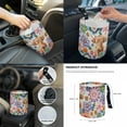 thumbnail image 7 of Renewold Highland Cow Boho Floral Car Seat Cover for Women, with Steering Wheel Cover Seat Belt Strap Pad Handbrake Gear Shift Knob Cover Waste Bin Armrest Rearview Mirror Cover Coasters, 14 PCS, 7 of 7