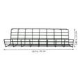 thumbnail image 2 of WRISTBIQUE 2Pcs Black High Strength Iron Cable Patch Board Rack Under Desk Cord Storage Solution, 2 of 5