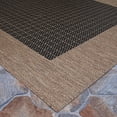 thumbnail image 5 of Couristan Recife Checkered Field Indoor / Outdoor Area Rug, Black- Cocoa, 3'9" x 5'5", 5 of 10