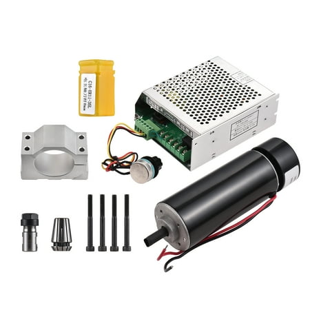 

Andoer 500W Brushed Spindle Kit Engraving Machine Spindle 500W Motor Kit ER11 MACH3 Power Supply Governor for Solid Wood PCB Engraving Drilling