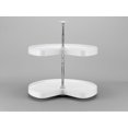 thumbnail image 3 of Rev-A-Shelf Ld-2472-28-1 Lazy Daisy Polymer 28" Pie Cut 2 Shelf Lazy Susan Set - Almond, 3 of 7