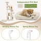 thumbnail image 4 of Árbol para Gatos Globlazer Resistente de 72 pulgadas para Gatos Grandes Beige, 4 of 8