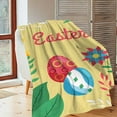 thumbnail image 7 of HongHeng Easter Eggs Throw Blanket, Cute Soft Ligtweight Blanket, Durable Cozy Anti-Pilling Flannel Fleece Blanket for Baby Kids Girls Gift Home Decor 27x39 in, 7 of 7