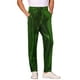 thumbnail image 4 of Pantalones de lentejuelas INSPIRE CHIC para hombres, pantalones rectos brillantes para fiestas disco, talla 34, color verde, 4 of 6
