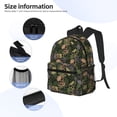 thumbnail image 4 of Goofa Camouflage Skulls Print Casual Backpack for Women Men,Waterproof High School Bookbag,Lightweight Travel Daypack,Classic College Backpack,Laptob Backpack, 4 of 6