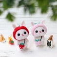 thumbnail image 2 of SEWACC Strawberry Needle Felting Rabbit Craft Supplies for Stress Relief Red 1 Set, 2 of 8