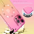 thumbnail image 4 of Designed for iPhone 15 Pro Max Case Magnetic Clear Cute Gradient Slim Case for Women Men Full Camera Protector Camera Shockproof Compatible with MagSafe Cover 15 Pro Max Pink Yellow, 4 of 12