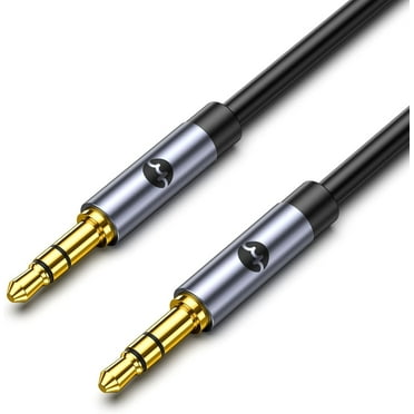 Aux Cable 3.5 mm Audio Cable Jack, Aux Cable Car 3.5 Jack to 3.5 Jack for iPhone iPod iPad, Car, Headphones, Smartphones, Hi-Fi, Speaker, Soundbar, TV and More (0.5m)