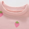 thumbnail image 3 of Tiijoy Girls Crew Neck Sweatshirt Strawberry Print Pullover Sweatshirt, Sizes 18-24M, 3 of 6