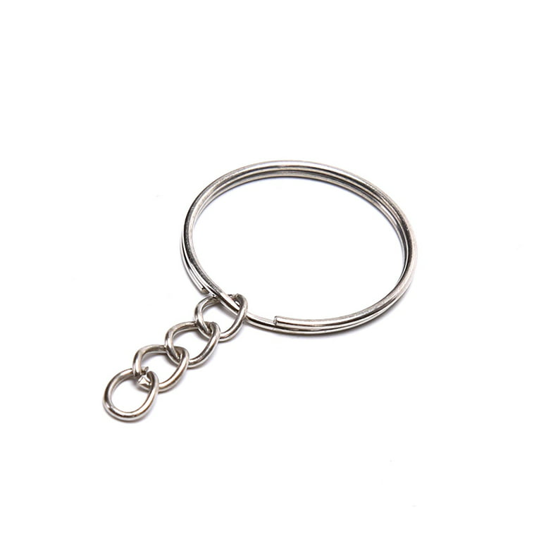 DIY Keychain Keyrings, Silver Keychain for Crafts Making Supplies, Split  Ring 30mm Keychain Bulk, Gift for Maker, Pack of 50 Pcs 