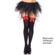thumbnail image 4 of Sonducket 1 par de medias largas por encima de la rodilla para mujer, calcetines con lazo sexys a la moda, medias decorativas para Cosplay, fiesta, Bar, Disfraces de disfraces Negro Rojo Tipo 1 Sonducket AP014092-15, 4 of 6