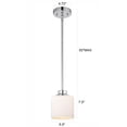 thumbnail image 3 of CHLOE Solbi Contemporary 1 Light Chrome Mini Pendant Ceiling Fixture 6 " Wide, 3 of 9