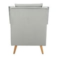 thumbnail image 7 of SAFAVIEH Astrid Mid-Century Modern Arm Chair, Stone Velvet, 7 of 7