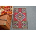 thumbnail image 2 of Vintage Rug, 1.7x3 ft Small Rugs, Turkish Rug, Oushak Rug, Rugs For Entry, Red Persian Rugs, Small Bedroom Rug, 13185, 2 of 10