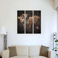 thumbnail image 2 of 3 Panels Large World Map Modern Canvas Picture Print Wall Art Home Decor, 2 of 6