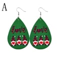 thumbnail image 2 of wznxdo St. Patrick's Day Earrings Irish Geometric Green Beard Green Hat Carnival Earrings, 2 of 2