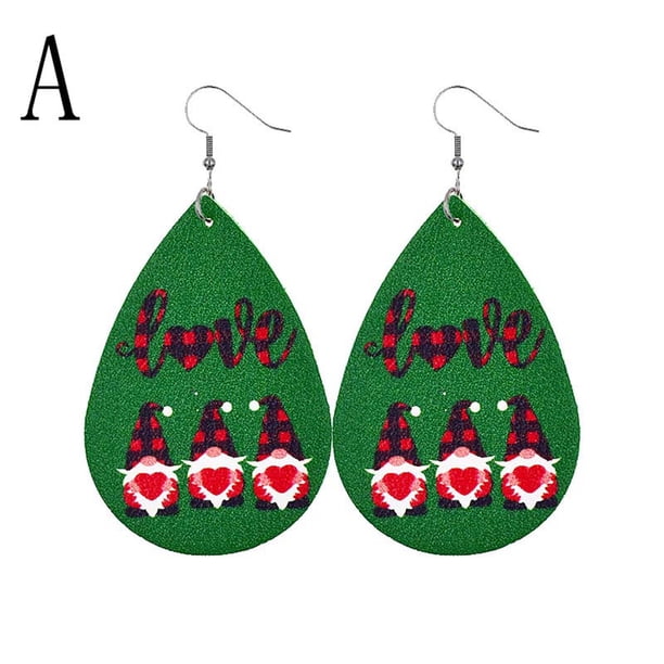 Pendientes para mujer, regalos para mujer, pendientes de San Patricio, pendientes de sombrero verde geométrico irlandés, joyería para mujer, pendientes de moda.