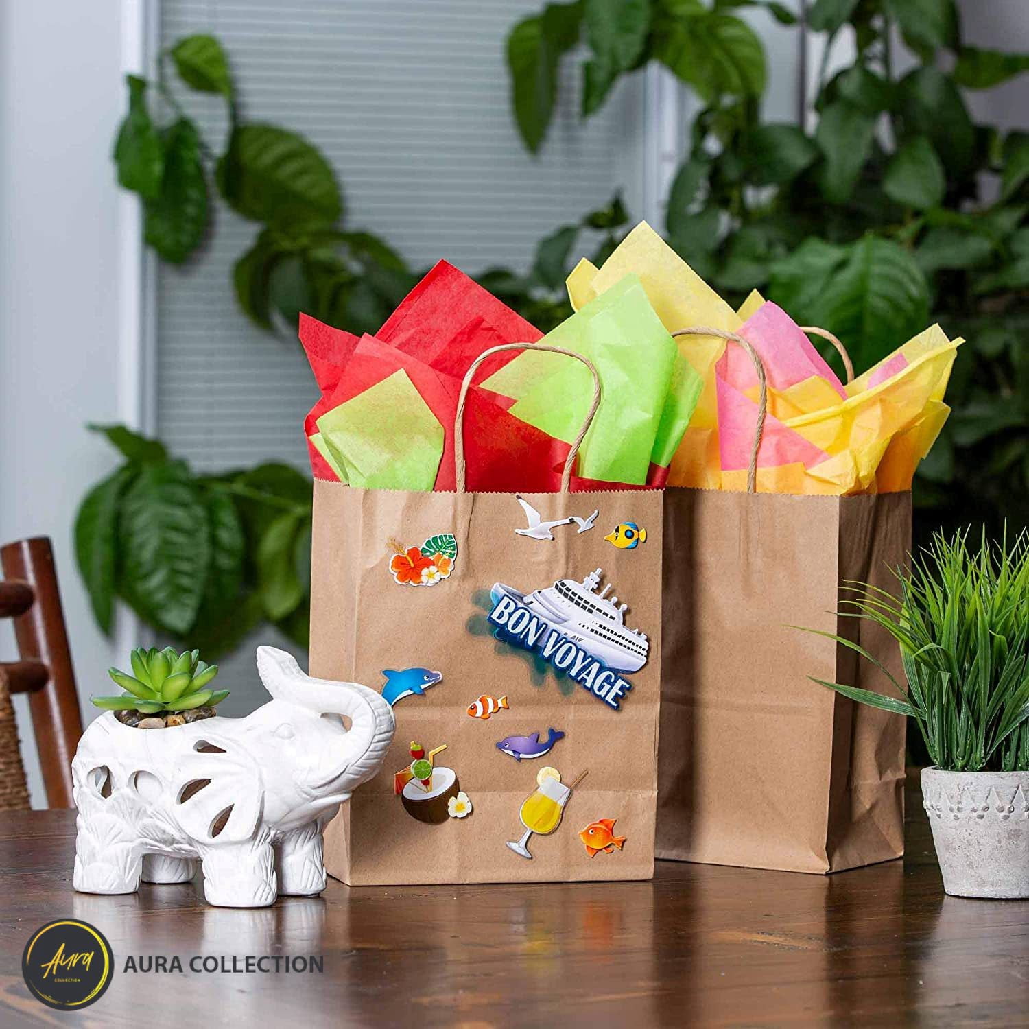 Art of Aurra Brown Kraft Paper Bags(25 Pcs)