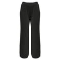 thumbnail image 5 of Bovxnpu Womens Pajama Pants Sleep Lounge Pants High Waist Wide Leg Casual Pants Comfortable Loose Sleepwear, 5 of 8