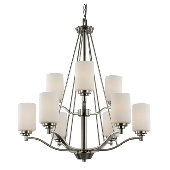 Trans Globe Lighting 70529 Mod Pod 9 Light 29" Wide Chandelier - Nickel