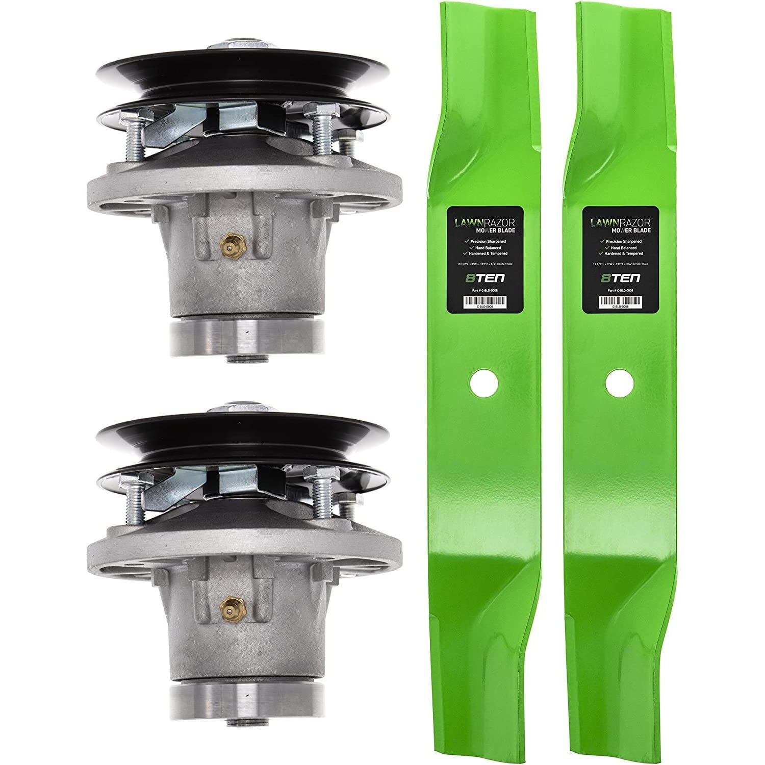 Deck Spindle Blade Kit Set Combo for John Deere 38 inch LX172 LX173