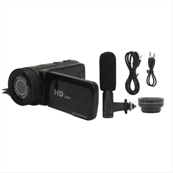 New Video Camera Camcorder Supporting Stereo Recording 2.4 Inch IPS USB Interface Digital Camera Recorder for Travel