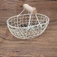 thumbnail image 4 of 2pcs Vintage Iron Storage Basket Hollow Iron Fruit Basket Bread Storage Holder Home Supplies, 4 of 7