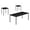 Multi-color, variant on Monarch Specialties Coffee Table Set 3pcs Set