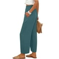 thumbnail image 5 of POROPL Wide Leg Pants for Women Palazzo Summer Beach High Waisted Flowy Pants with Pockets, 5 of 7