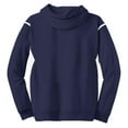 thumbnail image 6 of Sport-Tek Tech Fleece Colorblock Hooded Sweatshirt-XS (True Navy/White), 6 of 6