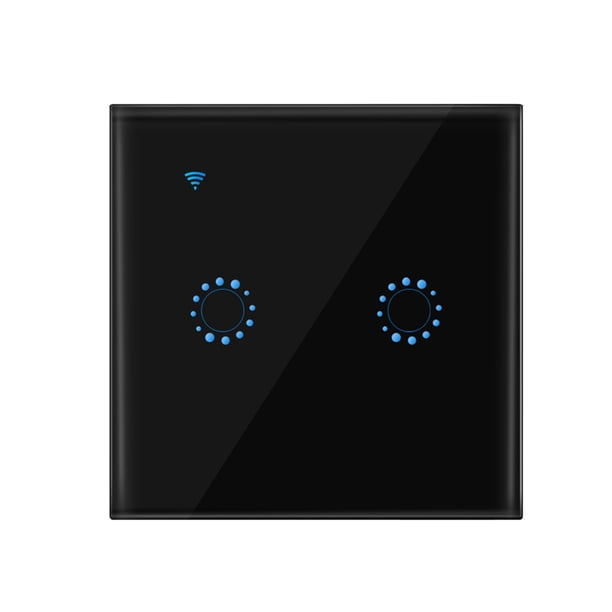 WIFI Smart Wall Light Panel 1/2/3 Gang Pantalla táctil Interruptor inalámbrico Interruptor de pared de control remoto para el hogar Eigraketly DZ7209-03B