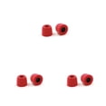 thumbnail image 3 of bedienty 6 Paires de Coussinets d'Oreille Eaps Portables Embouts de Poche Réutilisables Bouchons d'Oreilles de Remplacement pour Casque Fournitures pour Casque Rouge 3Ensemble, 3 of 6