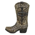 thumbnail image 5 of Western Spike Nail Ichthys Fish Crown Of Thorns Jesus Cowboy Boot Vase Holder, 5 of 10